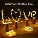 Desidiya® 20 LED Wine Bottle Cork Copper Wire String Lights, 2M Battery Operated (Pack of 2) 4