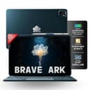 Brave Ark Android Tablet with Pen| 12.95"(32cm) 2.8K 144Hz Display| Snapdragon 8s Gen 3| AI-Enabled|12GB RAM, 256GB ROM| Segment's Biggest 14550mAh Battery| 8 Speakers|WiFi|Galactic Blue 2