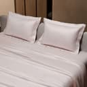 Stoa Paris Double Bedsheet with 2 Pillow Covers, 300 TC UltraSatin Premium Bedding Set, Aesthetic Home Decor, Gift for Couples, Wedding, Anniversary, Date Night - Blushing Pink 4