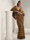 Libas Printed Cotton Saree for Women With Unstitched Blouse Piece | Daily & Casual Wear 2