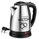Milton Appliances Go Electric Kettle 1.8 Litre I 3X Protection - Dry Boil, Auto Shut Off, Overheat I 1350 Watt I Super Fast Boiling I Stainless Steel I 360° Power Base I 1 Year Warranty 1