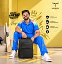 Impulse Empower Premium 25L Laptop Backpack for Men & Women, 15.6 Inch Laptop Bag with Padded Compartment, Office Backpack with Luggage Strap, Chest Strap & Organizer Pockets, Black 2