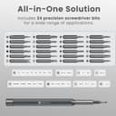 Portronics Bit Box,24-in-1 Screwdriver Kit,Compact,Durable,and Travel-Friendly Tool Kit with a Magnetic Bit Holder,Perfect for Household&Auto Repair (Black) 2