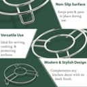 Unify 3 Pieces Stainless Steel Trivets Hot Pot Mat Stand for Kitchen Utensil Vessel Holder/Dining Table/Cooker Ring/Cooling Steaming Rack Stand/Round Pads Holder Cookware Fit (Size-6,7, 8) 3
