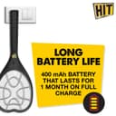 HIT Anti Mosquito Racquet Rechargeable Insect Killer Bat with LED Light 4