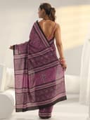Libas Printed Cotton Saree for Women With Unstitched Blouse Piece | Daily & Casual Wear 3