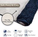 MAXOSHINE Microfiber Bathroom Mat Anti Skid Highly Absorbent Super Soft Door Mats for Home Kitchen Living Room 2000 GSM Floor Mat Blue-P2 60 X 40 CM Rectangular 4