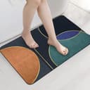 Yellow Weaves 1 Pc Anti Slip Water Soaking Floor Mat, Water Absorbent Non Slip Bath Mat, Quick Dry Mat for Bathroom, Door Mat for Home, Kitchen, Office, Kitchen (Color Halo) 3