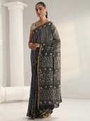 Libas Printed Cotton Saree for Women With Unstitched Blouse Piece | Daily & Casual Wear 3