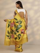 Libas Printed Silk Blend Saree for Women With Unstitched Blouse Piece | Traditional Saree for Festive & Wedding 4