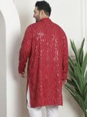 SOJANYA(Since 1958 Cotton Regular Fit Plus Size Ethnic Long Kurta for Navratri & Indian Festivals 4