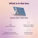 Lenovo Tab (Smartchoice)| 10.1 Inch Display| Wi-Fi Only| 4GB RAM + 128GB ROM (Expandable up to 1 TB)| Metal Body| Dual Speakers with Dolby Atmos| Android 14| Color: Polar Blue 4