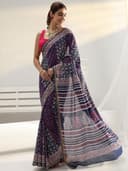 Libas Printed Cotton Saree for Women With Unstitched Blouse Piece | Daily & Casual Wear 3