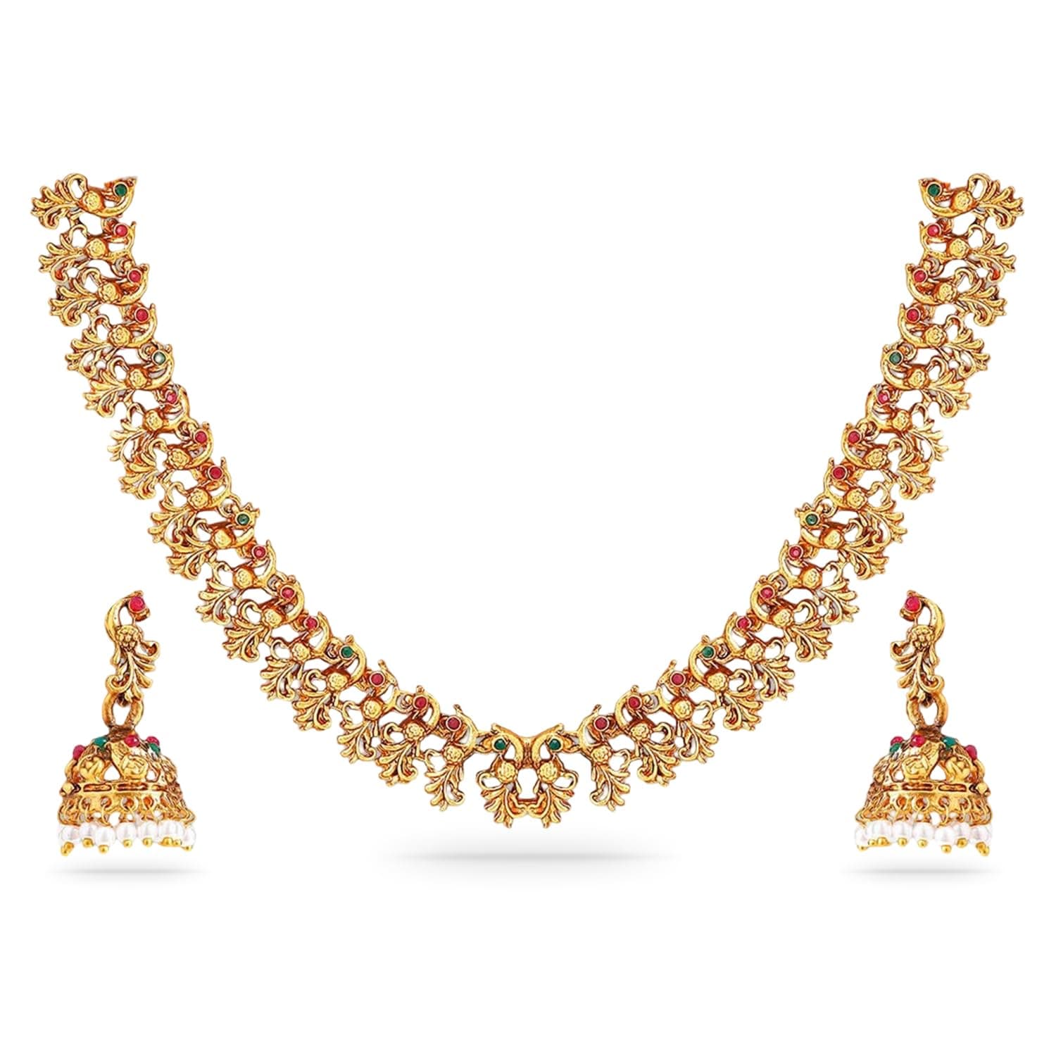 Rubans Necklace Set Gold Plated Jewellery Gift for Women & Girls