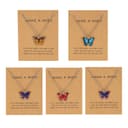 Shining Diva Fashion 5-6 Pcs Latest Stylish Butterfly Jewellery Necklace Set for Women Pendant Necklace Gifts for Girls 1