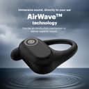 Noise Pure Pods Wireless Open Ear Earbuds with AirWave™ Technology,Up-to 80H Playtime,Quad Mic with ENC,16mm Neodymium Dynamic Driver,Detachable Pure Band,BTv5.3 (Power Black) 3