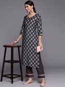 Libas Womens Printed Silk Straight Kurta for Women Suit 5