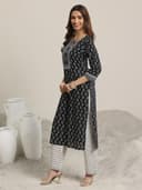 Libas Womens Printed Cotton Straight Kurta With Trousers and Dupatta | daily wear suit 3