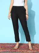 Libas Solid Silk Trousers for Women | Ethnic wear | Occasion Outfit 5