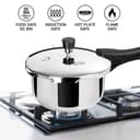 Milton ProCook Triply Pressure Cooker Stainless Steel with Outer Lid, 1.5 Litres, Induction and Gas Stove Compatible, Gasket Release System, 5 Years Warranty, ISI Certified, Silver 2