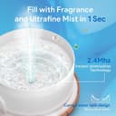 ASAKUKI 500ml Premium, Essential Oil Diffuser, 5 in 1 Ultrasonic Aromatherapy Fragrant Oil Humidifier Vaporizer, Timer and Auto-Off Safety Switch-Yellow Wood Grain 3