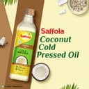 Saffola Cold Pressed Coconut Oil, 0 Trans fat, No chemicals or heat, Unrefined, 1L 2
