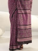 Libas Printed Cotton Saree for Women With Unstitched Blouse Piece | Daily & Casual Wear 5