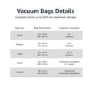 amazon basics Vacuum Compression Storage Bags with Hand Pump - Large, 5-Pack, Plastic 3