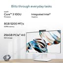 ASUS V440 (2026),i3-14th Gen,Intel Core 3 100U,Intel iGPU,8GB/256GB,FHD,23.8"(60.45 cm),Win 11,M365 Basic(1Y),Office 24,White,5.46 kg,V440VAB-KWC3006WS,with Wireless Keyboard & Mouse,All in One PC 5