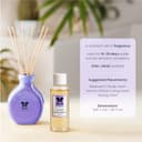 IRIS Lavender Reed Diffuser Set | 45ml Oil + 6 Reed Sticks + Ceramic Pot | Long-Lasting Home Fragrance | for Bedroom, Living Room & Office | Ideal for Gifting 2