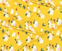 BSB Home Premium Glace Cotton 180 TC Flat Single Bedsheets Breathable | Wrinklefree (Size-60 X 90 Inch) with 1 King Size Pillow Covers (Size-17 X 27 Inches, Floral, Yellow & Green) 3