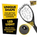 HIT Anti Mosquito Racquet Rechargeable Insect Killer Bat with LED Light 5