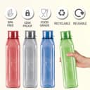 MILTON Prime Pack of 5 Water Bottles, 1 Litre Each I BPA Free I Food Grade Fridge Bottle Set I Leak Proof Bottles for Travel, Work, Assorted 2