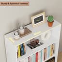 Lukzer 3‑Tier Engineered Wood Bookshelf & Shoe Rack – Open Storage Organizer | Multipurpose Book & Shoe Shelf for Home, Office, Kitchen | DIY Assembly | Made in India (MR‑014/White/100×83×28 cm) 4