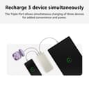 Samsung Galaxy 20000mAh Power Bank, Wired Battery Pack, Gray 4