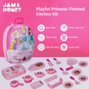 Amazon Brand - Jam & Honey Princess-Themed Kitchen Set in Backpack | Pretend Play Cooking Toy Kit for Kids | Portable, Educational & BIS Certified 2