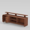 TV Unit for Living Room | TV Stand Table | Wooden TV Cabinet | TV Table Furniture for Home & Living Room | Assembly-DIY | Color-Cherry Pine 3