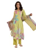 Libas Multi Solid cotton blend Straight Kurta set for Women | daily wear suit 1