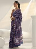 Libas Printed Cotton Saree for Women With Unstitched Blouse Piece | Daily & Casual Wear 3