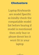 Swiztek Laptop Keyboard for G700 G500 G710 G505 G510 Black 3