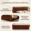 WOODLAB Furniture Solid Sheesham Wood Niwar Queen Size Bed with Box Storage Wooden Double Bed Furniture Palang for Bedroom Living Room Home (Honey Finish) 5