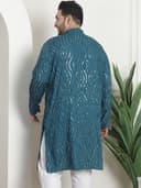 SOJANYA(Since 1958 Cotton Regular Fit Plus Size Ethnic Long Kurta for Navratri & Indian Festivals 4