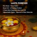 Ekhasa 100% Pure Brass Urli Bowl for Home Decor & Diwali Decoration (6 Inch) | Brass Uruli for Flower Decor | Urali Decoration Bowl | Urili Decorative Item Brass for Puja & Gifting 4