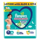 Pampers Complete Skin Comfort Pants, (XL) 56 Count, Anti-rash blanket, Lotion with Vitamin E & Aloe Vera, Extra Large size baby diapers, 12-17kg 1