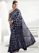 Libas Printed Cotton Saree for Women With Unstitched Blouse Piece | Daily & Casual Wear 3