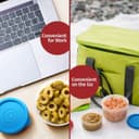 Signoraware Mini Mate BPA Free Plastic Containers Set (70ml x 8 | Set of 8 | Blue) 4
