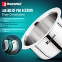 Bergner Tripro Triply Stainless Steel 2 Pcs Tope Set, Stainless Steel 14cm / 1.3 L and 16cm / 1.9 L Tope Set, Less Oil Use for Health Cooking, Even Heat Distribution, Easy to Clean - Induction Bottom 5