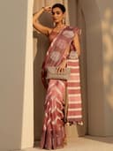 Libas Printed Cotton Blend Saree for Women With Unstitched Blouce Piece | Traditional Saree for Festive & Wedding 2