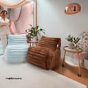 Mollismoons Premium Fur Bean Bag Sofa Bed Bean Bags Luxury and Attractive Design Bean Bag Chair for Living Room Bean Bags (Sofa Bean Bag Without Beans, Coffee), Standard 4