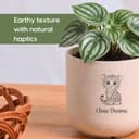Eha Earth-Friendly Printed Small Terrapod Planters for Home Decor | 3.5 Inch, Pack of 3 | Plant Gifts Made with Rice Husk Biocomposite | Flower Pot for Living Room| Sand Castle 5